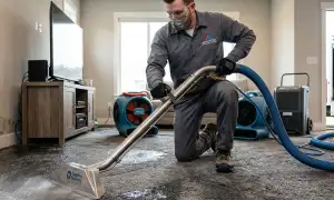 Water extraction service for water damage in Broken Arrow, OK on WaterDamageBrokenArrowOK.com homepage widget